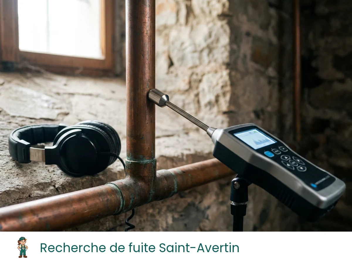 Recherche de fuite à Saint-Avertin