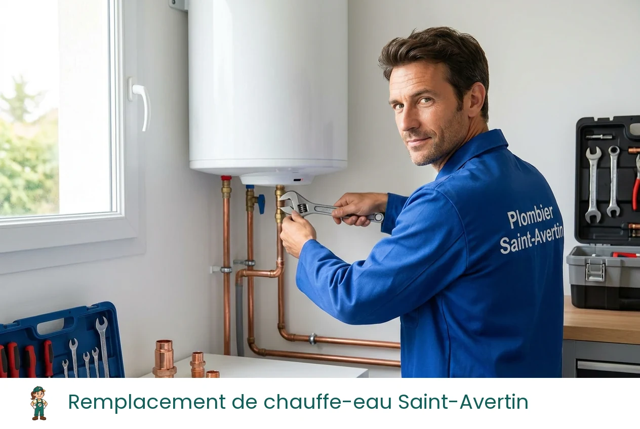 Remplacement de chauffe-eau à Saint-Avertin