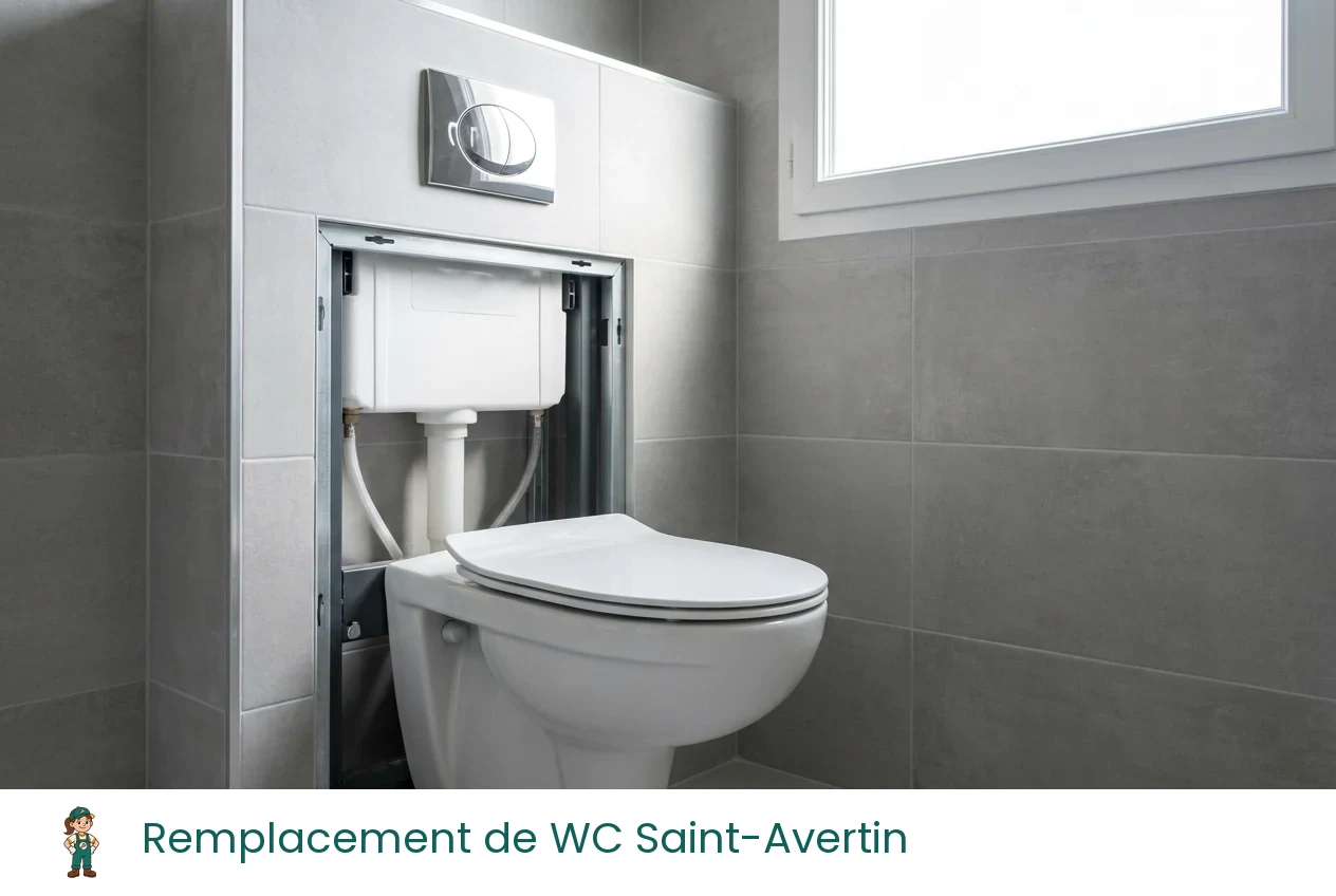 Remplacement de WC à Saint-Avertin