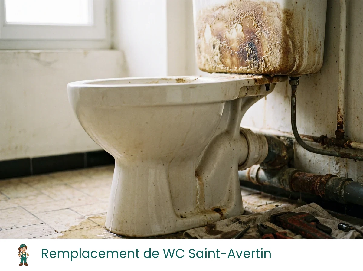 Remplacement de WC à Saint-Avertin