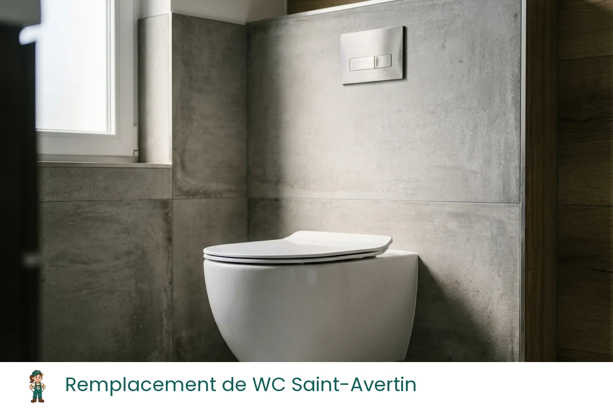 Remplacement de WC à Saint-Avertin