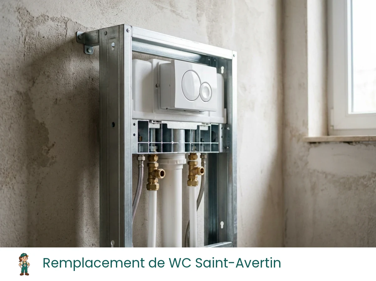 Remplacement de WC à Saint-Avertin