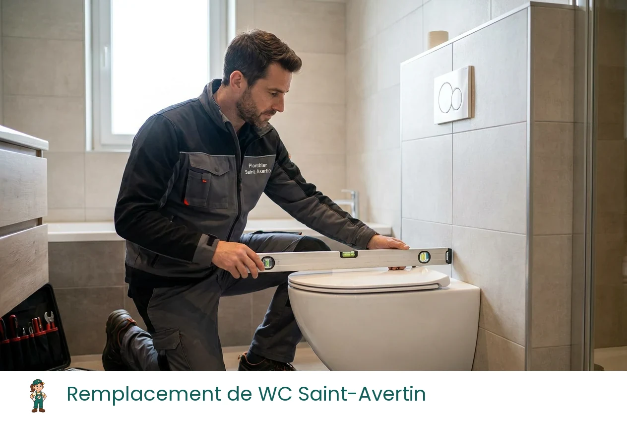 Remplacement de WC à Saint-Avertin